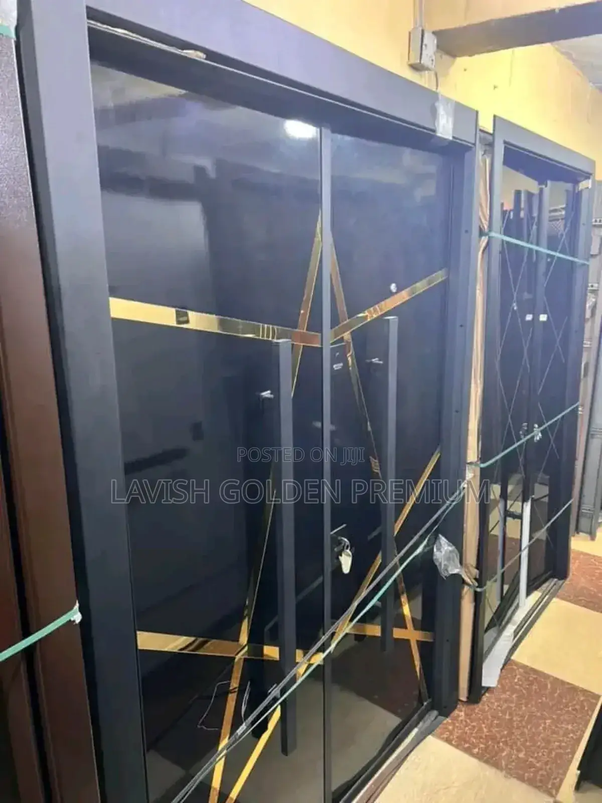 Gold and Black Luxury Turkish Security Door