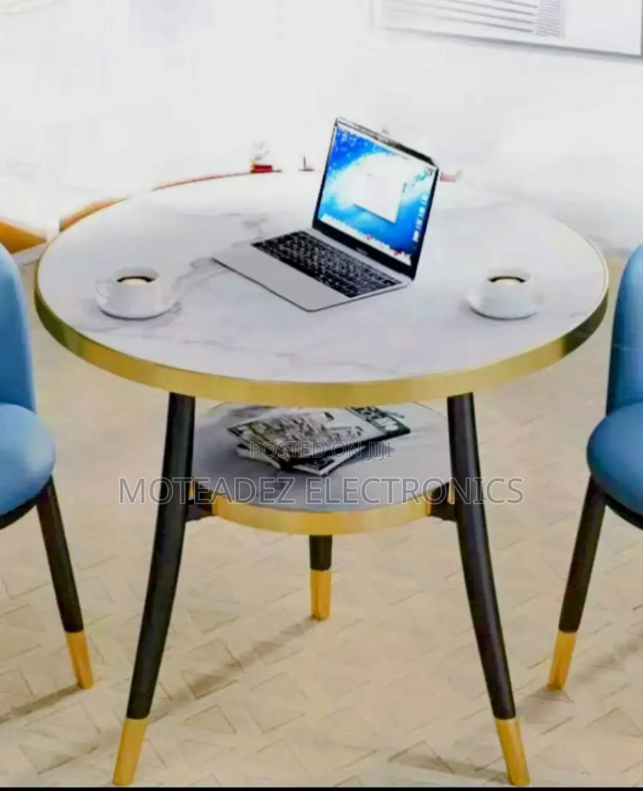 2 Steps Luxury Creative Modern Gold Round Side Table/Stool