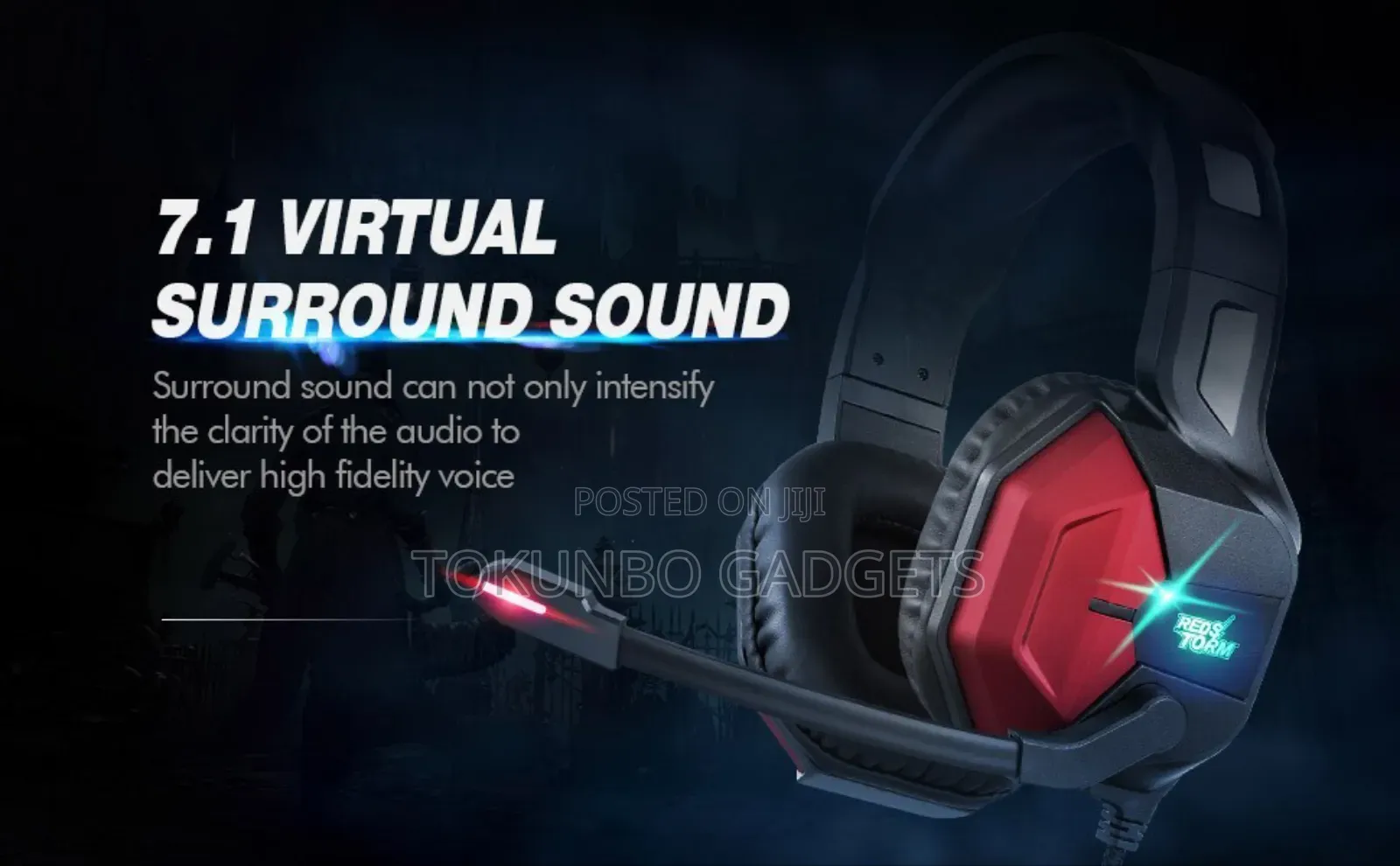 Easysmx Gaming Headset Ps3/Ps4 And Xbox Headset With 7.1 Suround Sound