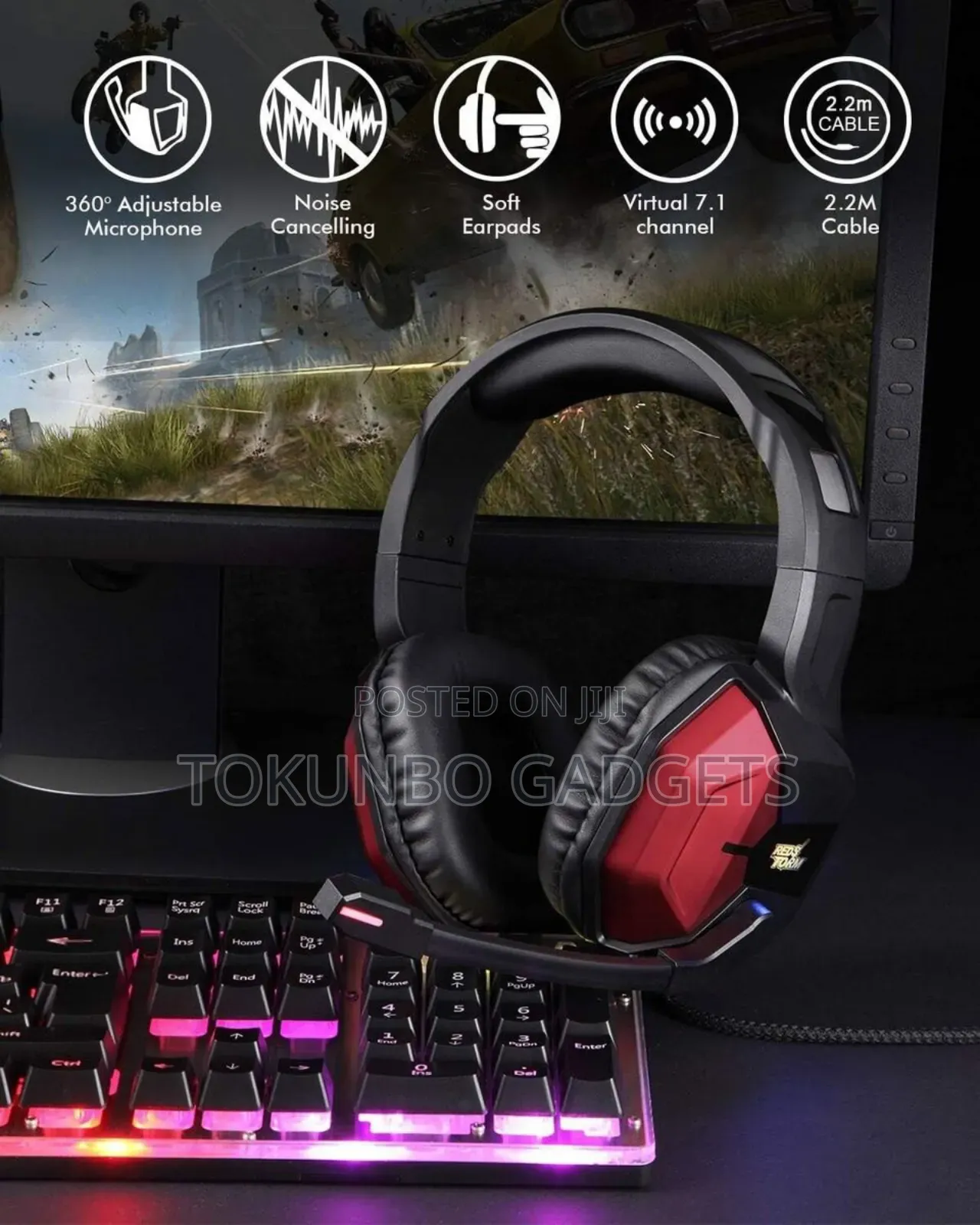 Easysmx Gaming Headset Ps3/Ps4 And Xbox Headset With 7.1 Suround Sound