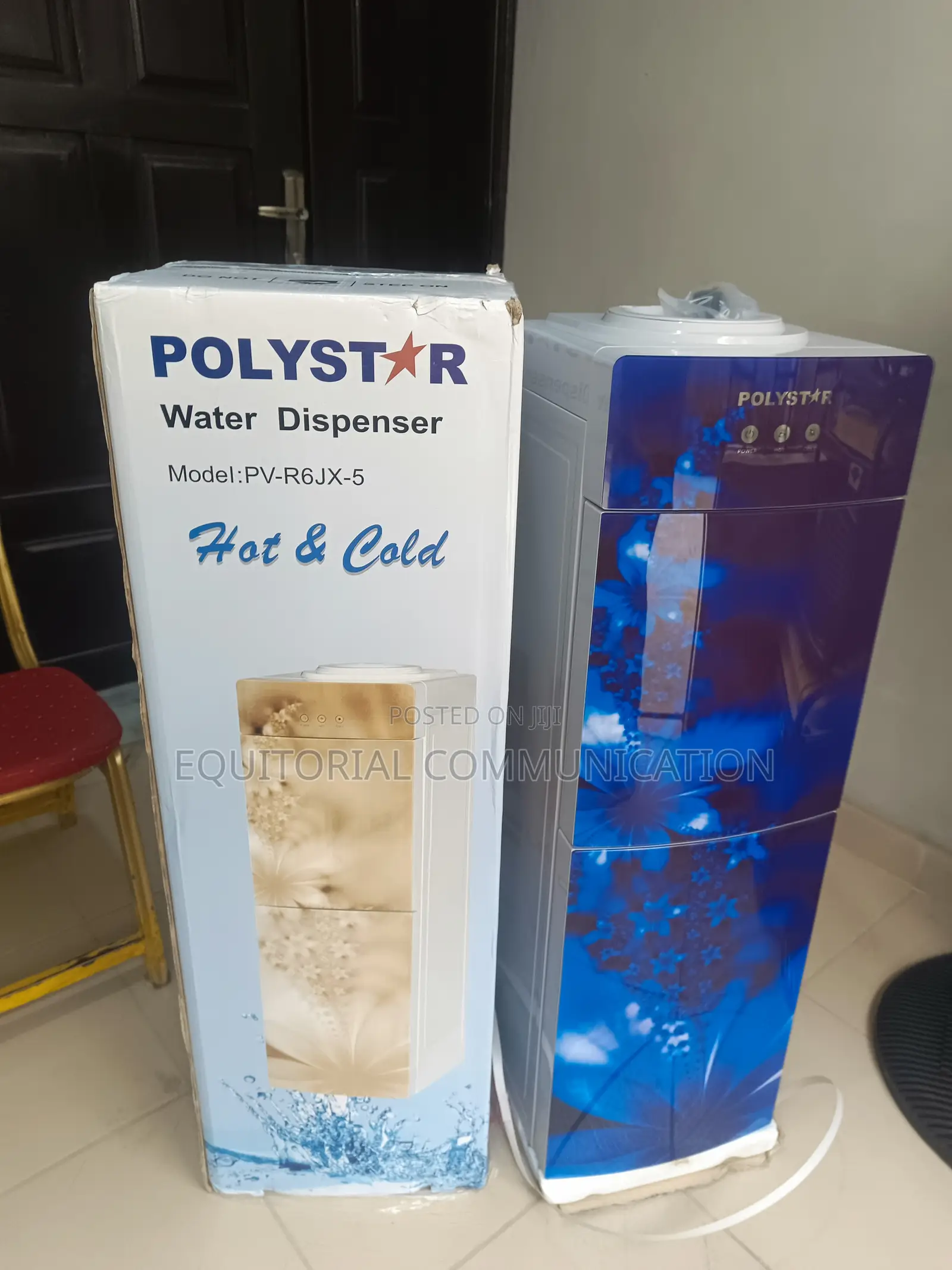 Polystar Pv-R6jx-5 Stainless Steel Hot/Cold Dispenser + Mini Fridge