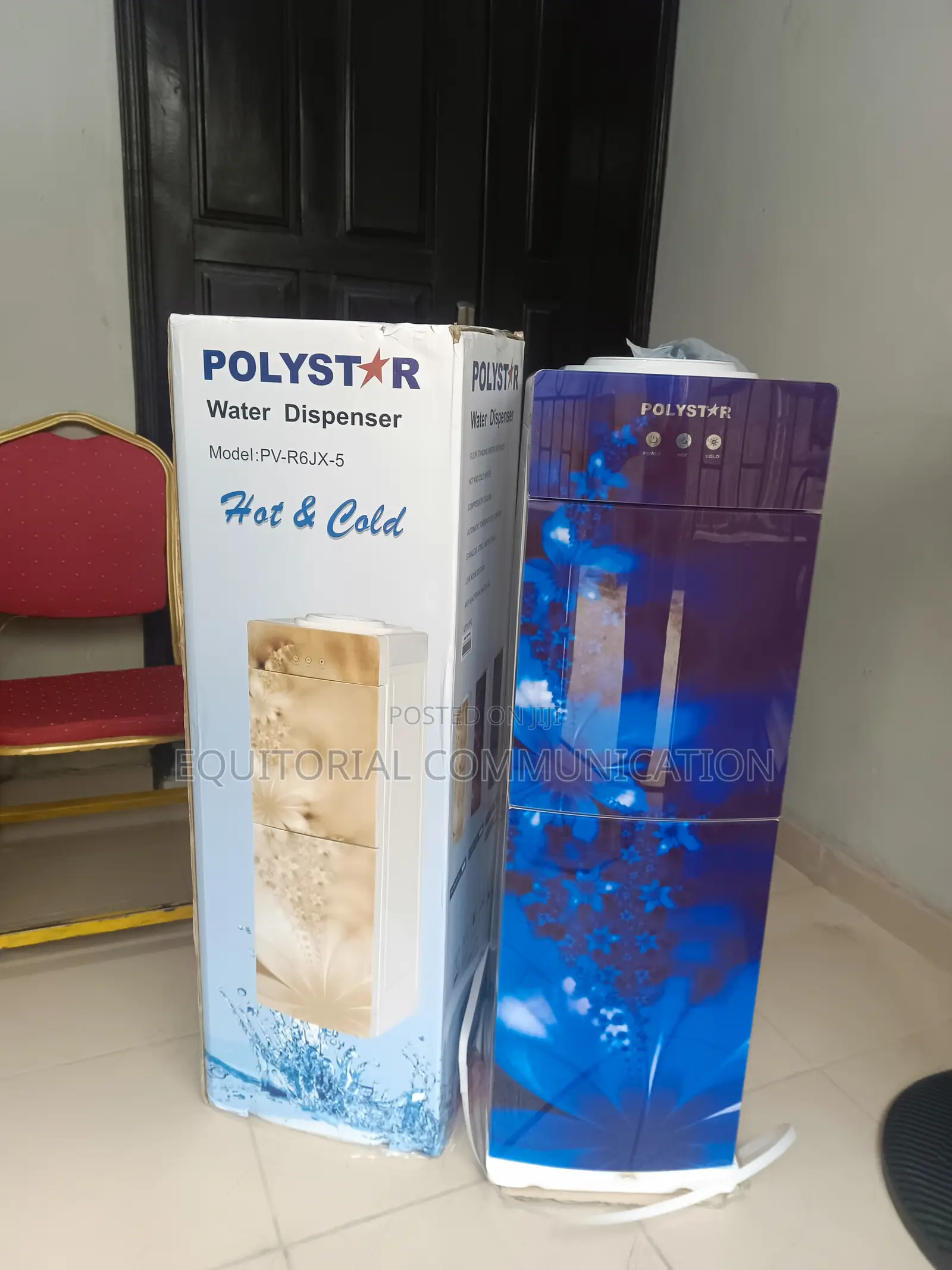 Polystar Pv-R6jx-5 Stainless Steel Hot/Cold Dispenser + Mini Fridge