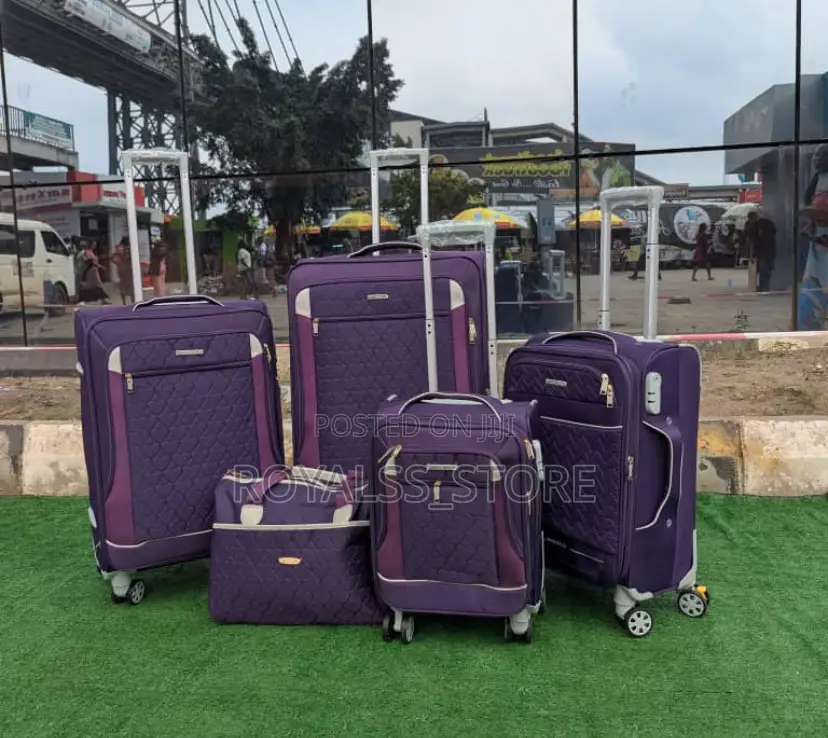 5-in-1 Premium Travel Luggage Set (Also in Black, Red, Blue, Purple)
