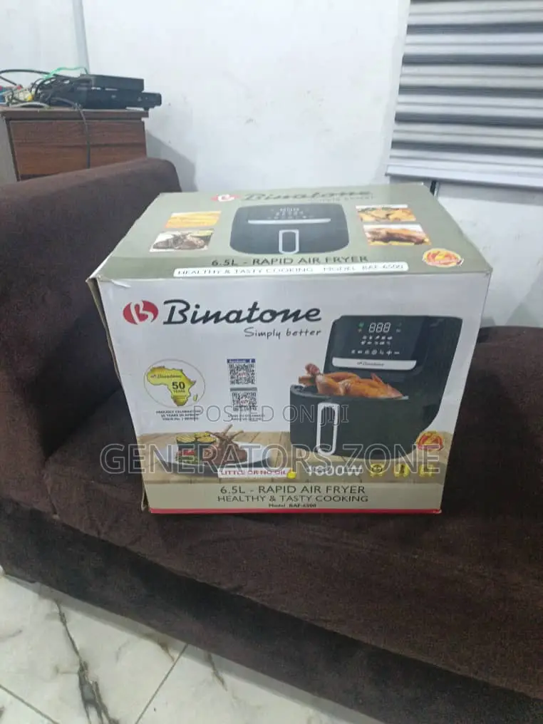 Binatone 6.5l Air Fryer Baf-6500 – Hot Air Circulation System