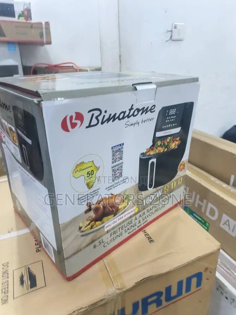 Binatone 6.5l Air Fryer – Baf-6500 With Adjustable Temperature