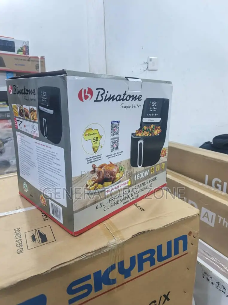 Binatone 6.5l Air Fryer Baf-6500 – Easy Clean Design