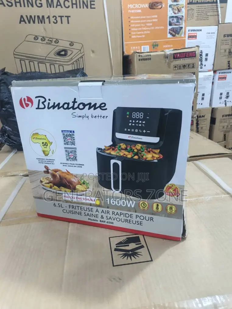 Binatone Air Fryer 6.5l – Baf-6500 for Quick Cooking
