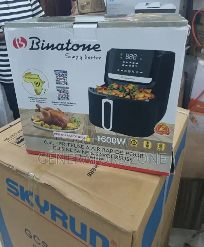 Binatone 6.5l Baf-6500 Air Fryer – Smart Oil-Free Cooker