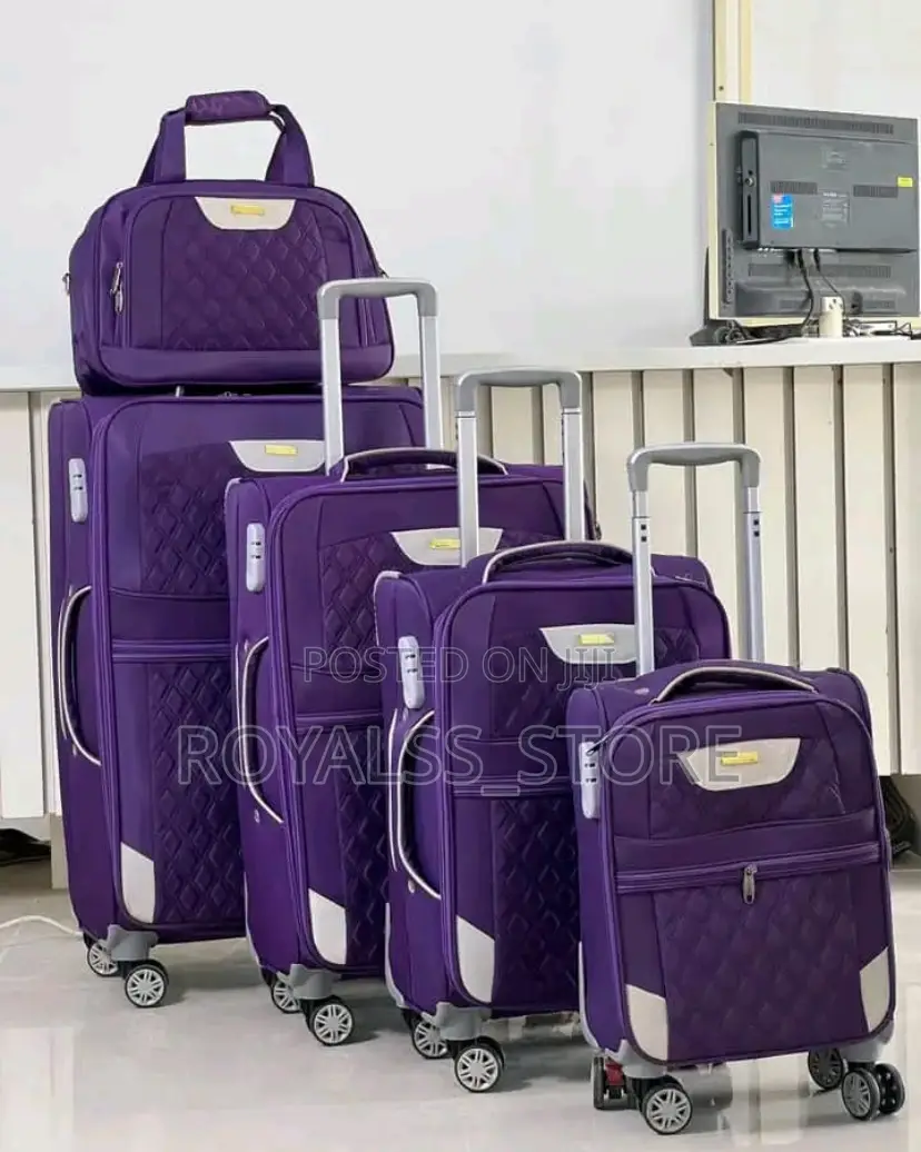 5-in-1 Premium Travel Luggage Set (Also in Black, Red, Blue, Purple)