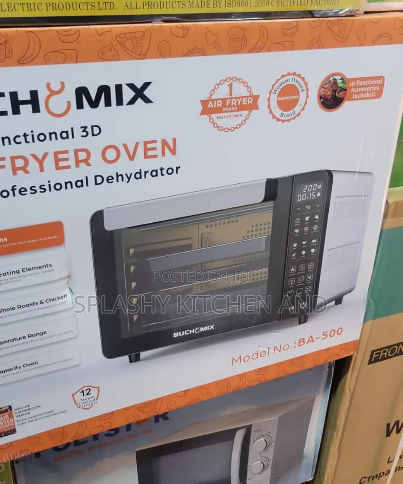 Buchymix 24l Dehydrator & Air Fryer Oven With 3d Heating Elements