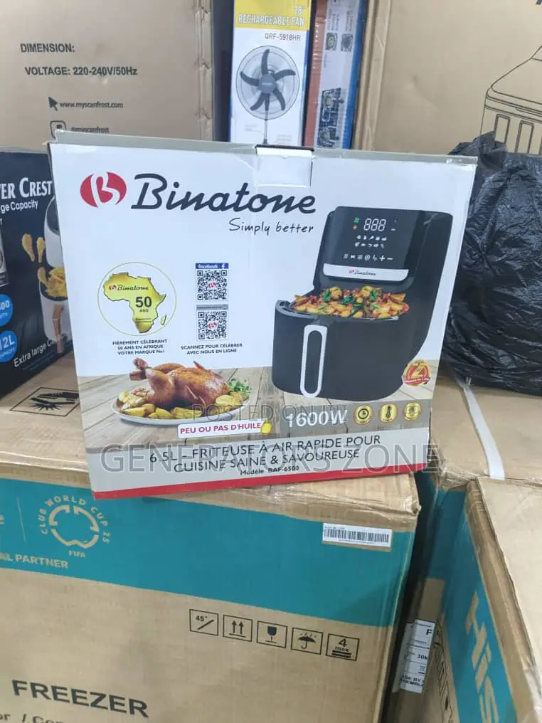 Binatone 6.5l Fryer – Model Baf-6500 With Rapid Air Tech