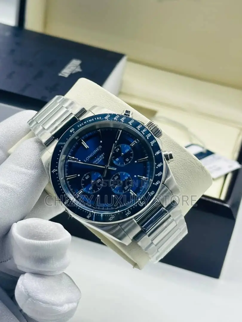 Longines Quality Luxury Men Chain Strap Wristwatch