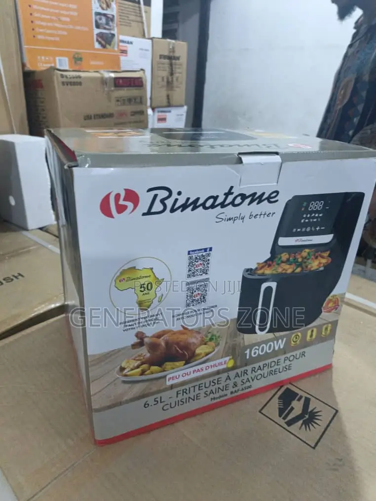 Binatone 6.5l Smart Air Fryer – Baf-6500 Digital Design
