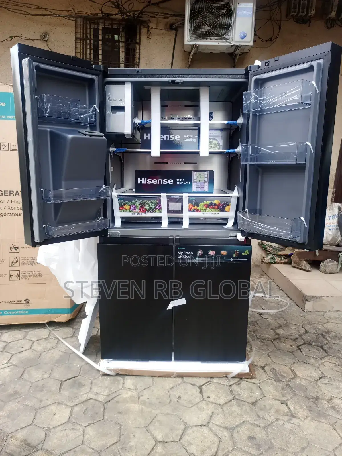 Hisense Cross Door Refrigerator 538l – Pureflat Smart Series (68wcd)