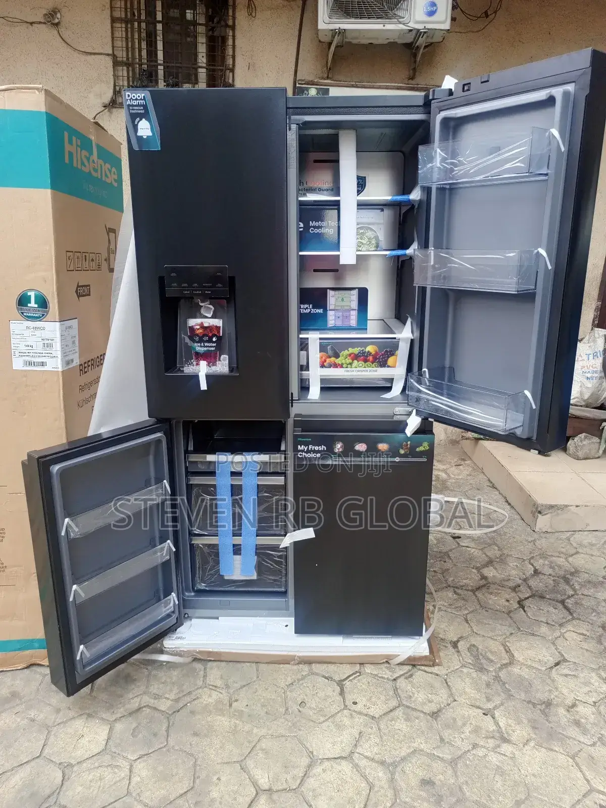 Hisense Cross Door Refrigerator 538l – Pureflat Smart Series (68wcd)