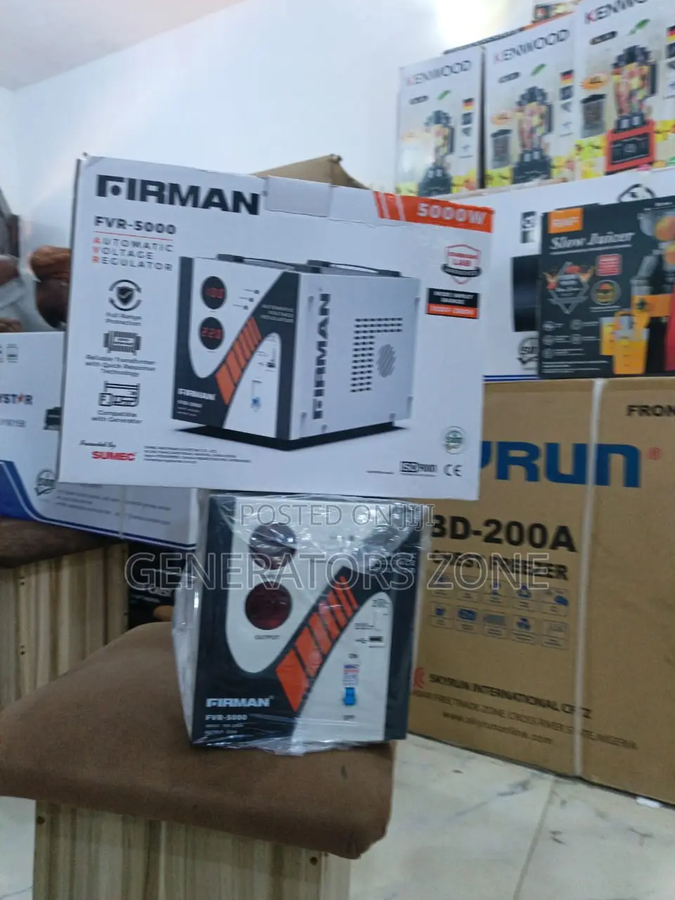 Efficient Firman 5kva FRV-5000 Floor Type Voltage Controller