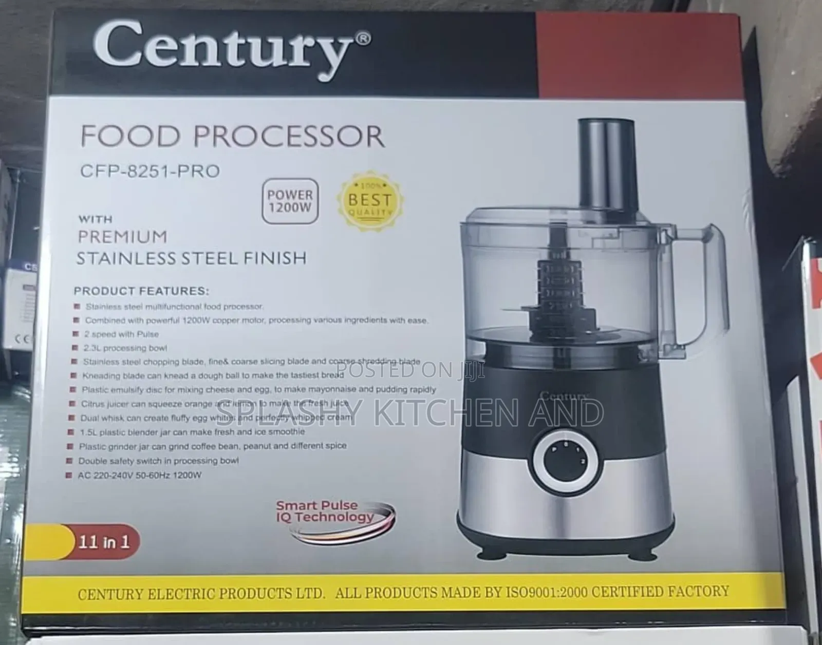 Century 11 In 1 Food Processor Cfp-8251-a 1200w