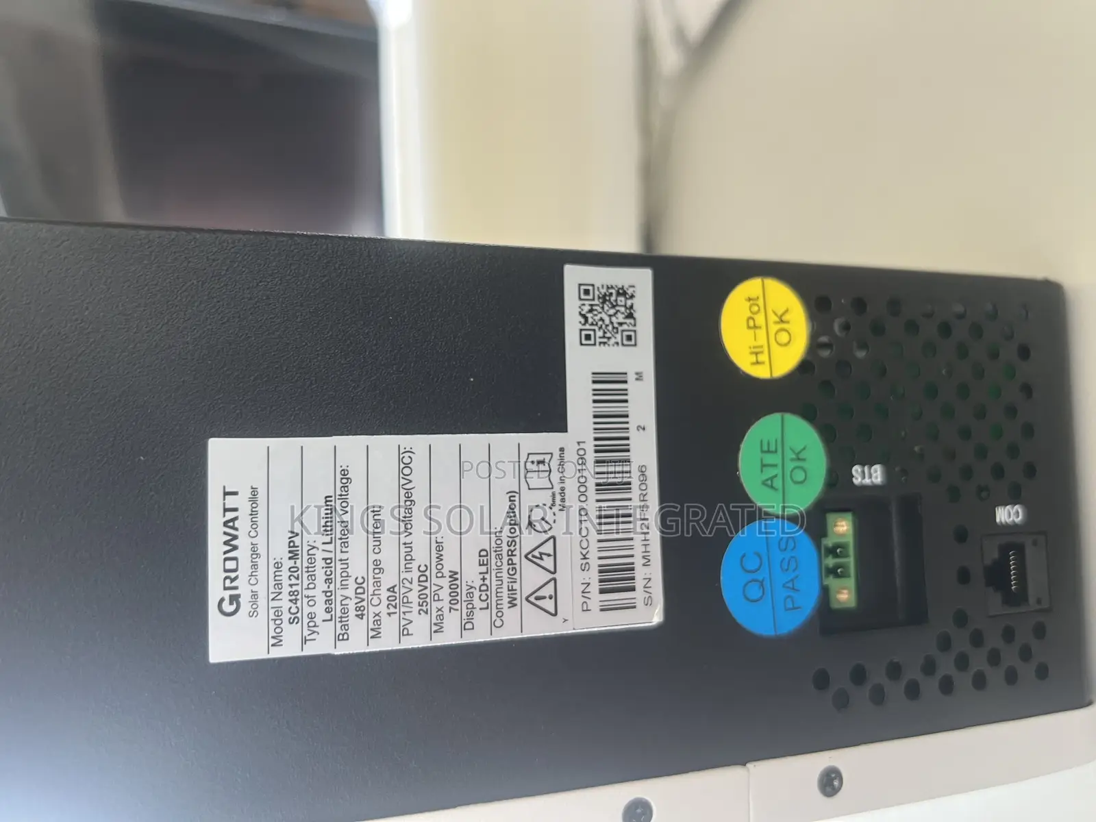 Growatts 120ah MPPT Charge Controller