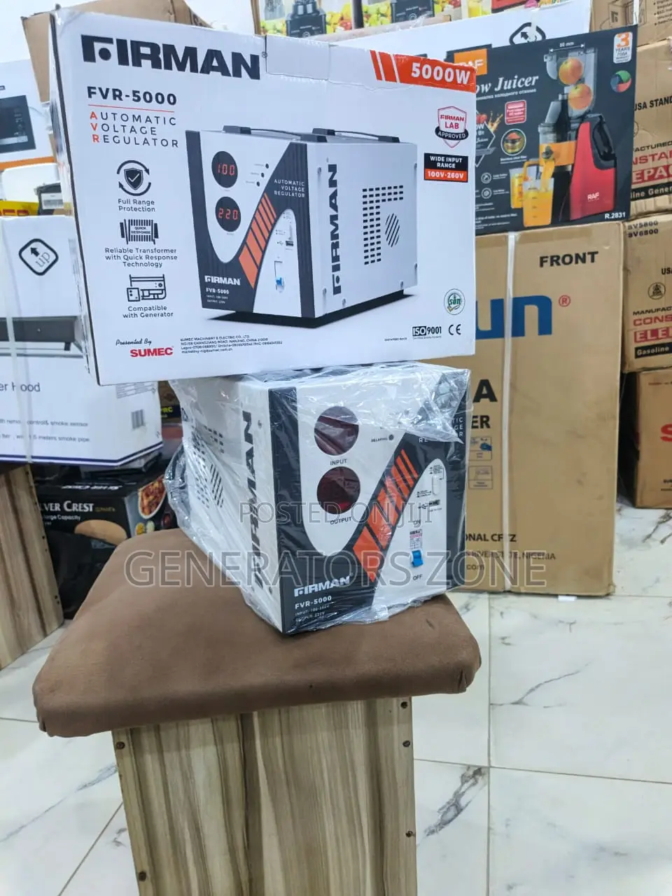 Firman FRV-5000 5kva Floor Control Voltage Equipment