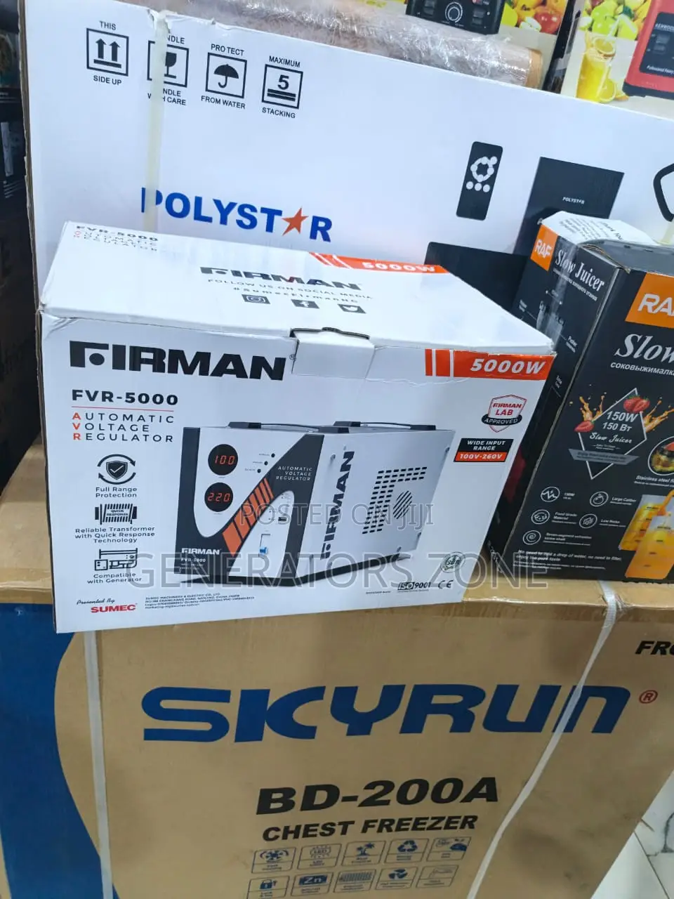 Firman FRV-5000 5kva Floor Power Regulator for Home