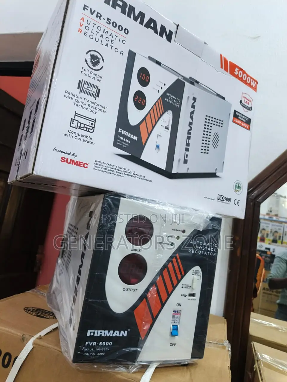 Firman FRV-5000 5kva Floor Regulator for Ac and Freezer
