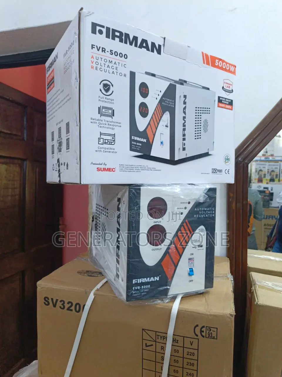 Firman Frv-5000 5kva Voltage Regulator For Stable Power Supply