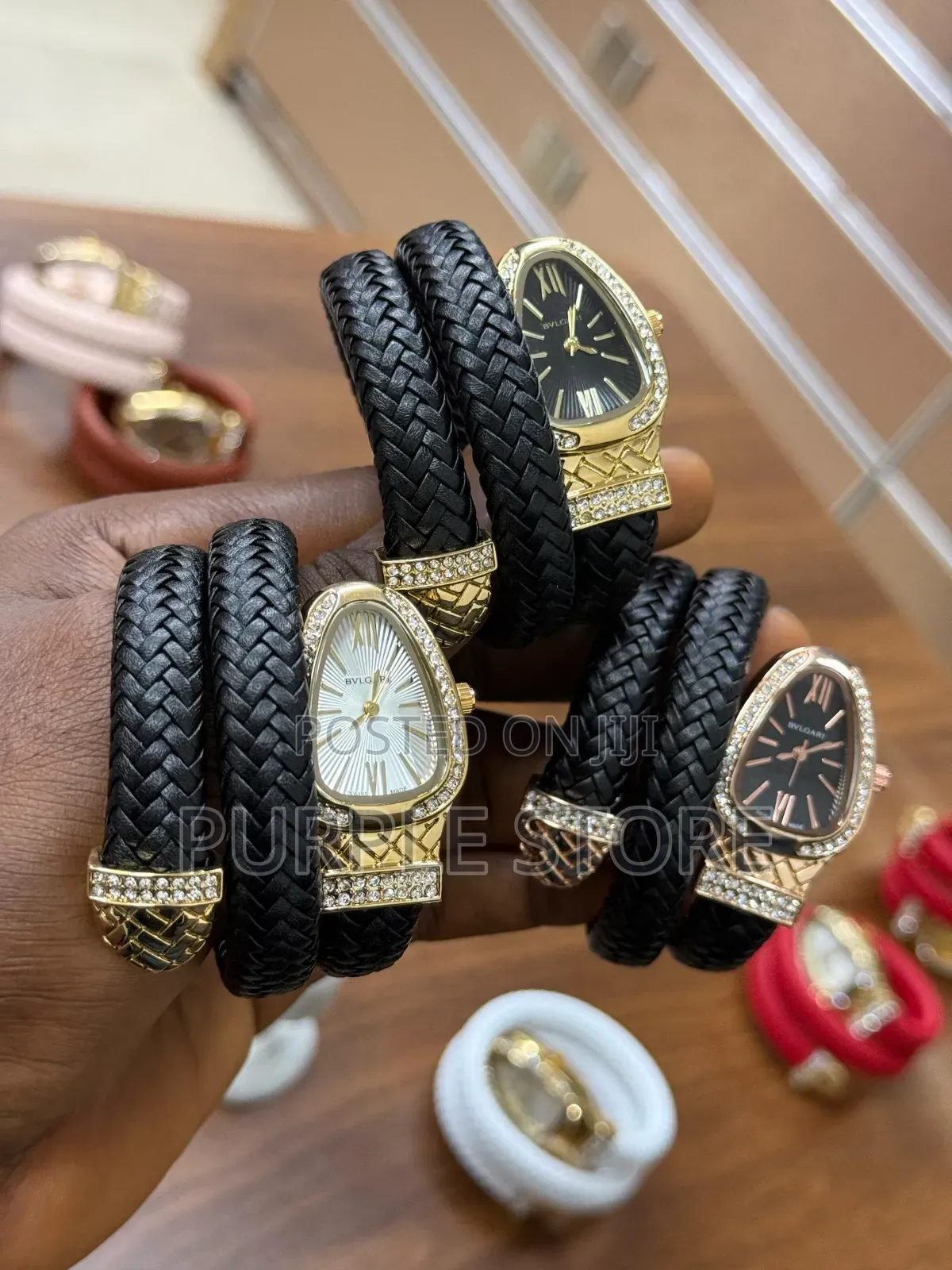 Bvlgari Ladies Leather Wristwatches