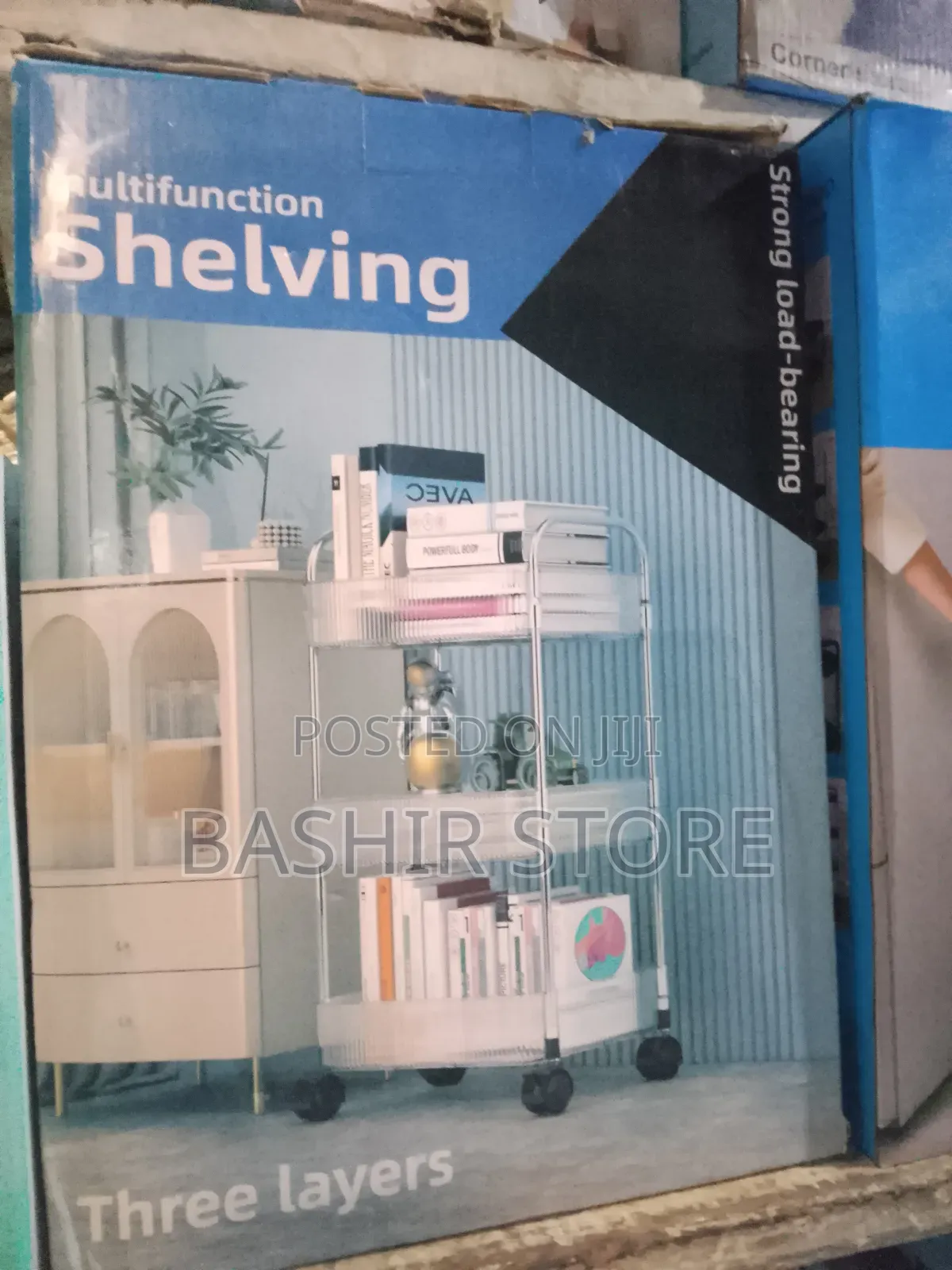3-tier Acrylic Rolling Storage Cart