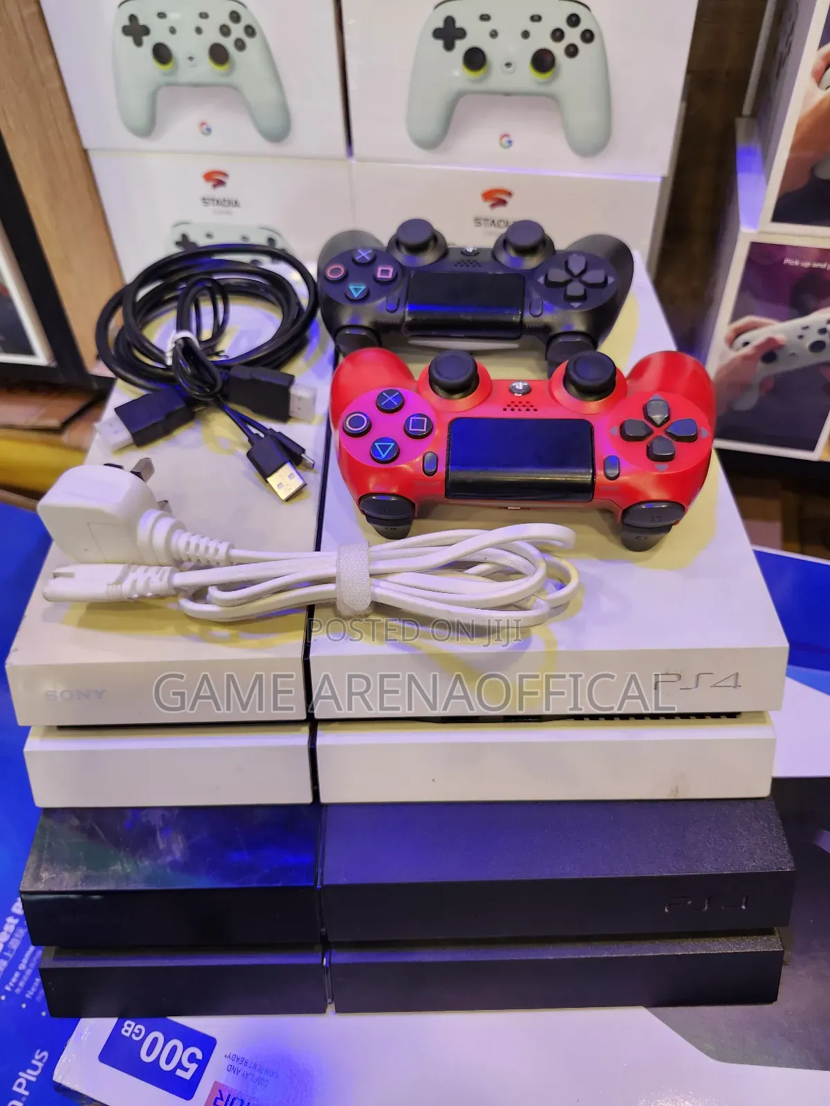 Clean Uk Ps4 Fat + Licensed Fc25 Fc26 + 2 Pads