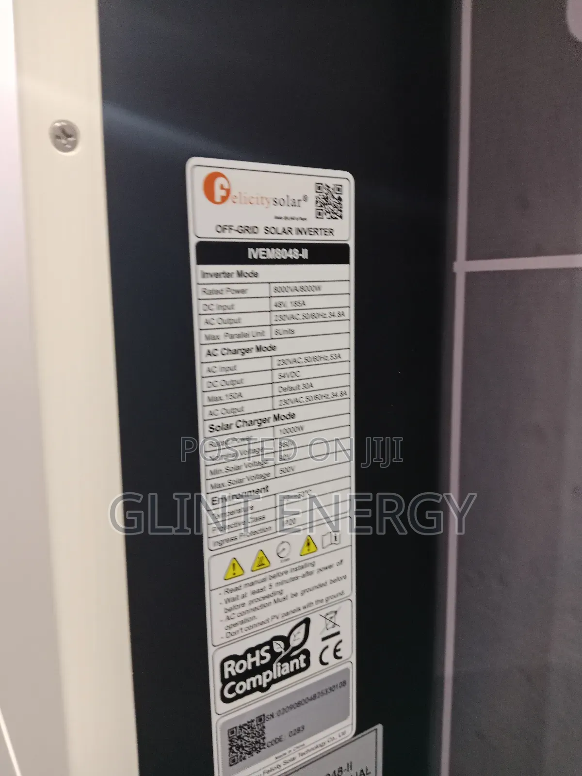 8kva 48v Felicity Ivem Hybrid Inverter