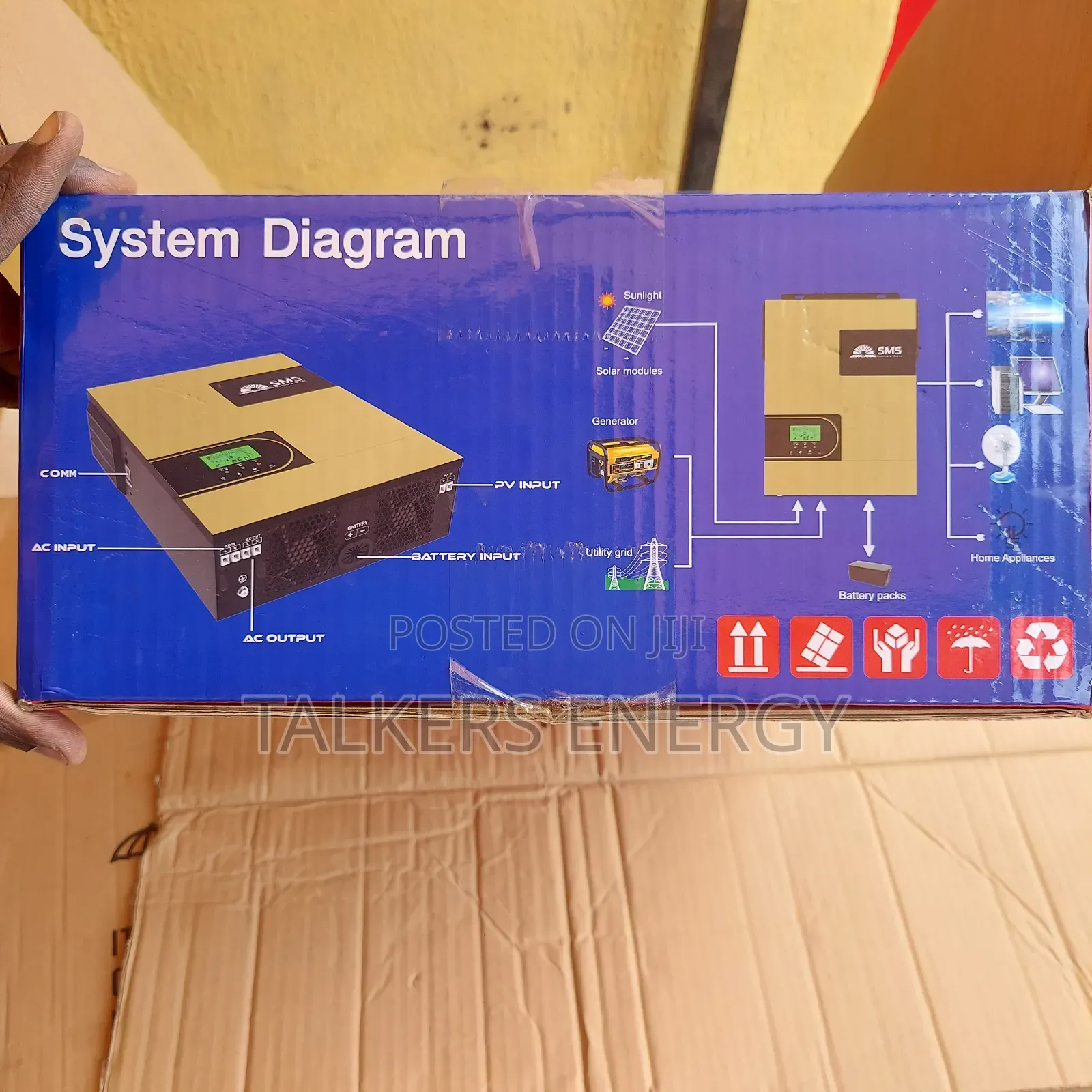 Hybrid Inverter 2kva 12v Suitable for Tubular, Lithium, Agm