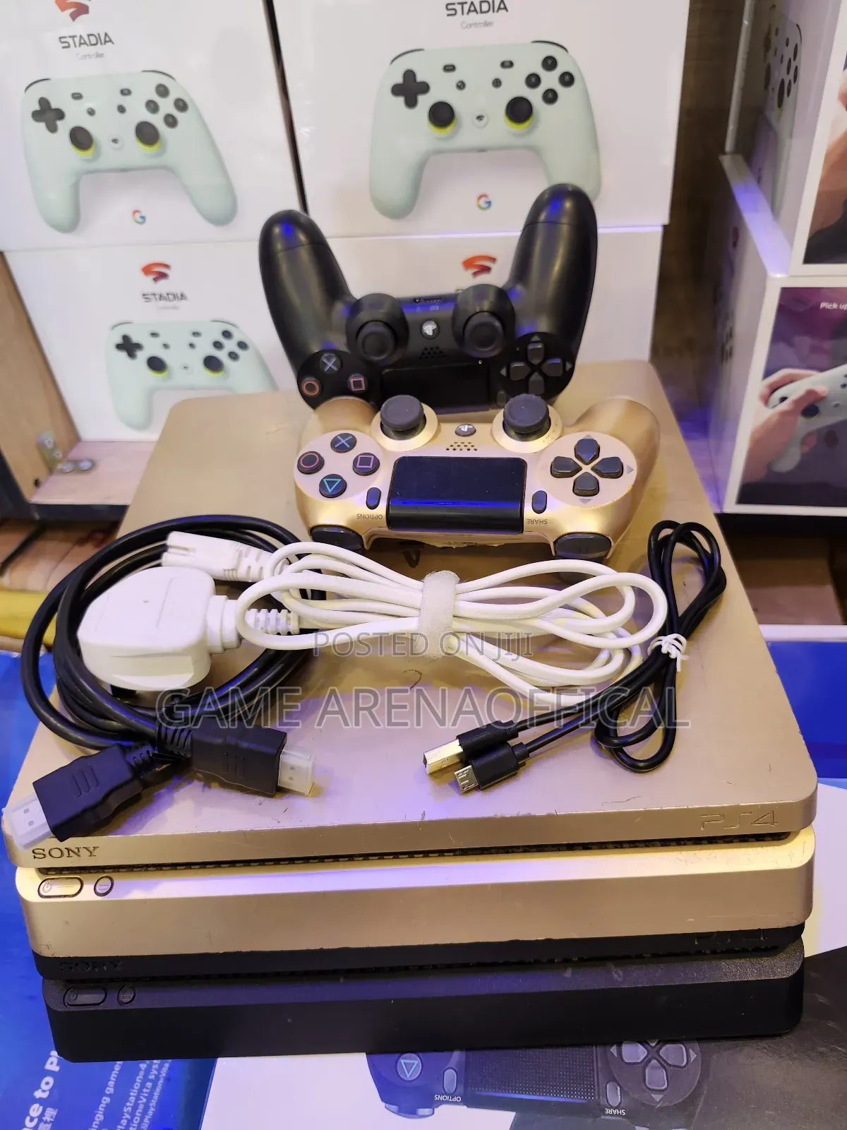 Clean Uk Ps4 Slim + Fc25 Fc26 + 2 Controllers