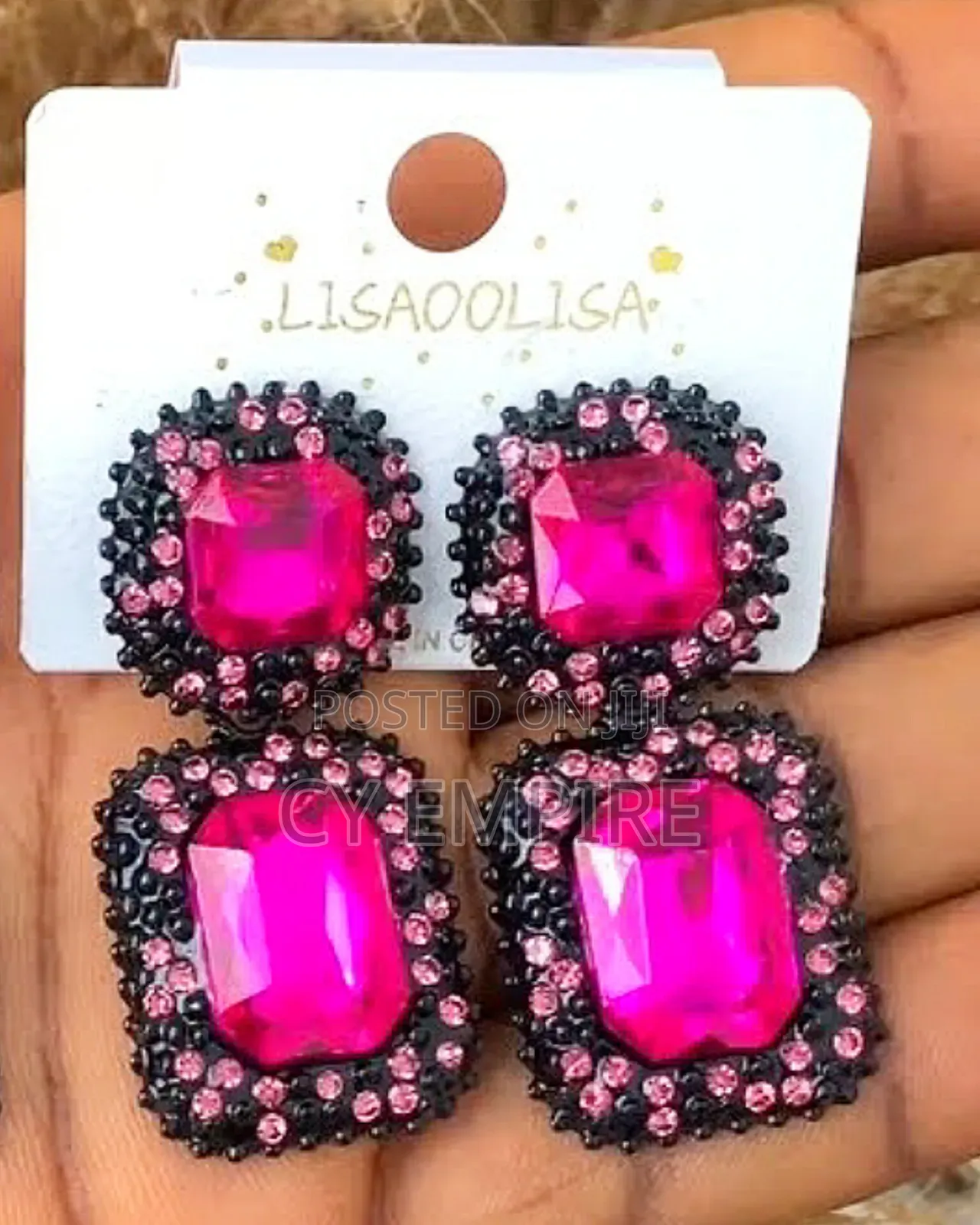 Dazzling Pink Earrings