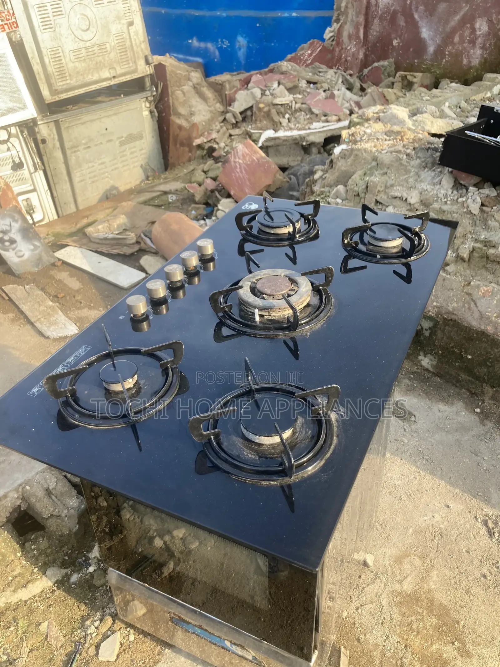 Industrial Cabinet 90cm 5 Burner Gas Cooker