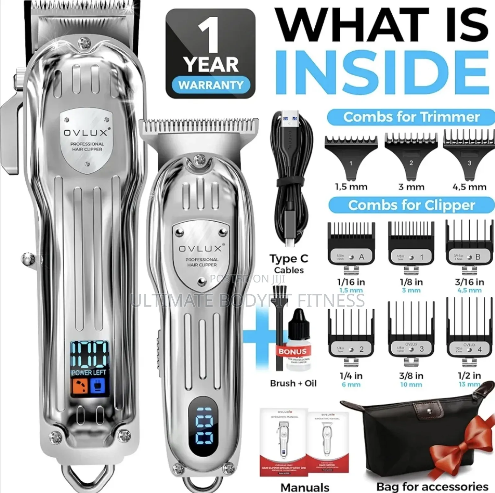 Brand New L936w Professional Hair Clipper Set
