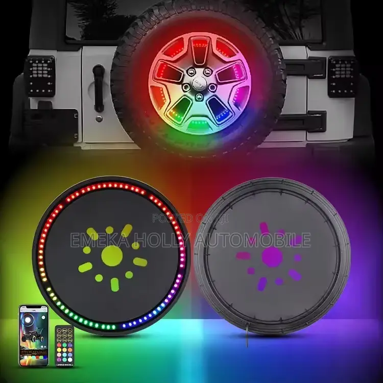 LED Spare Tire 3rd Brake Light Wheel Ring Assembly for Jeep Wrangler