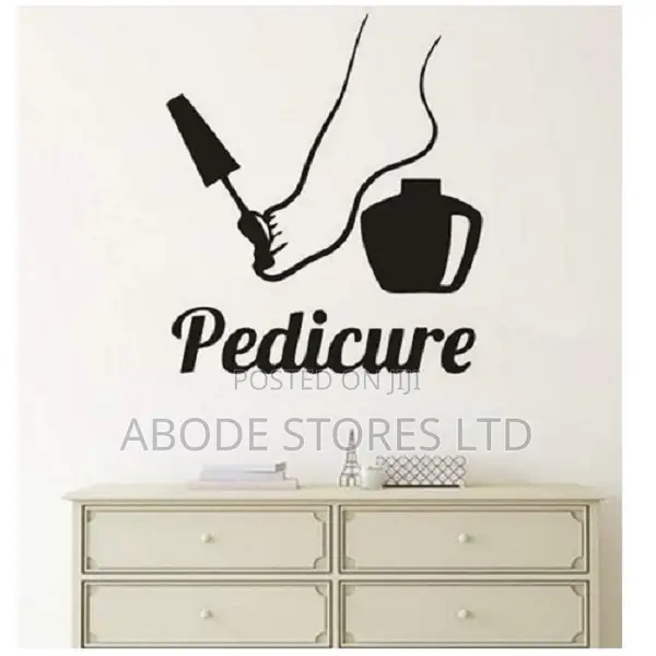 Pedicure Peel and Stick Decal Wall Sticker