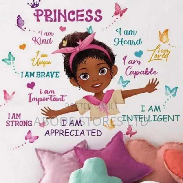 Princess Inspirational and Affirmations Wall Decal