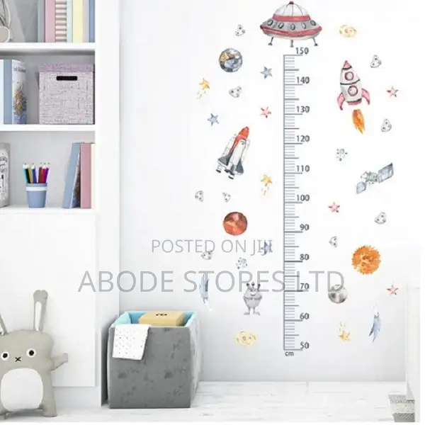 Spacecraft Height Chart Decal Wall Sticker