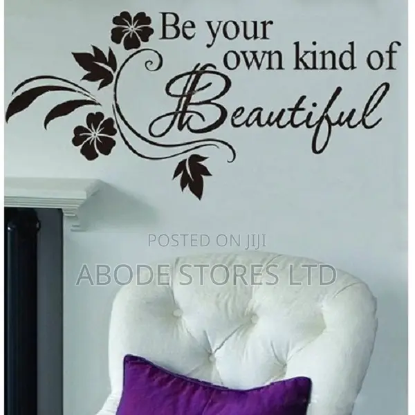 Diy Be Your Own Kind Beautiful Flower Decals Wall Sticker