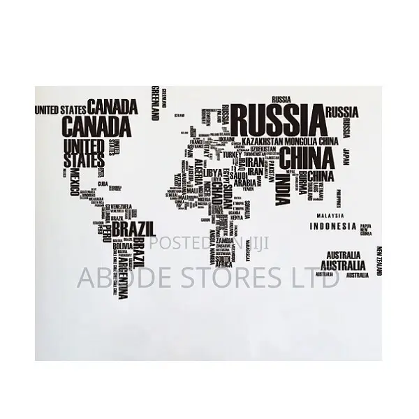 World Map Wall Stickers - 116*190cm