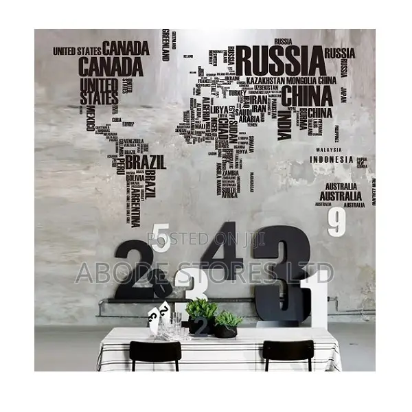 World Map Wall Stickers - 116*190cm