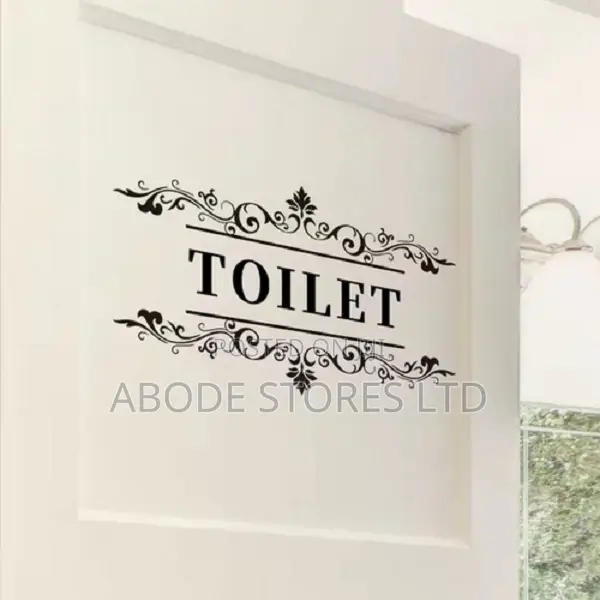Toilet Door Decal Wall Stickers