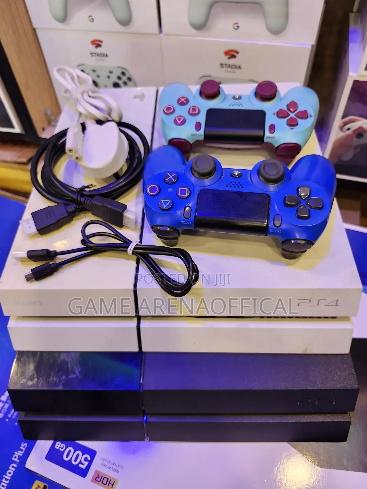 Uk Used Ps4 Fat + Fc25/26 + Full Accessories