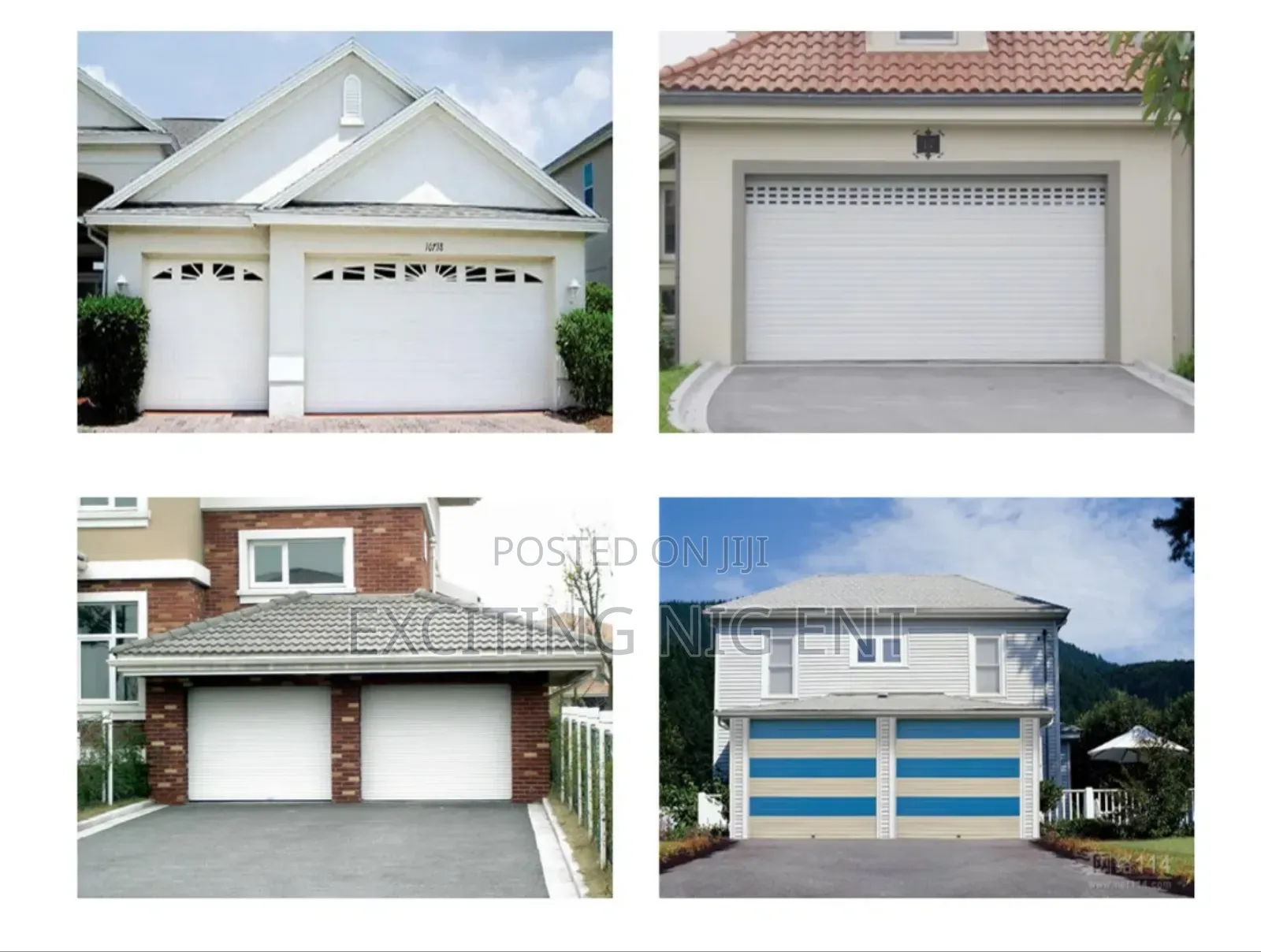 White Automatic Aluminum Roller Shutter Door Garage Door