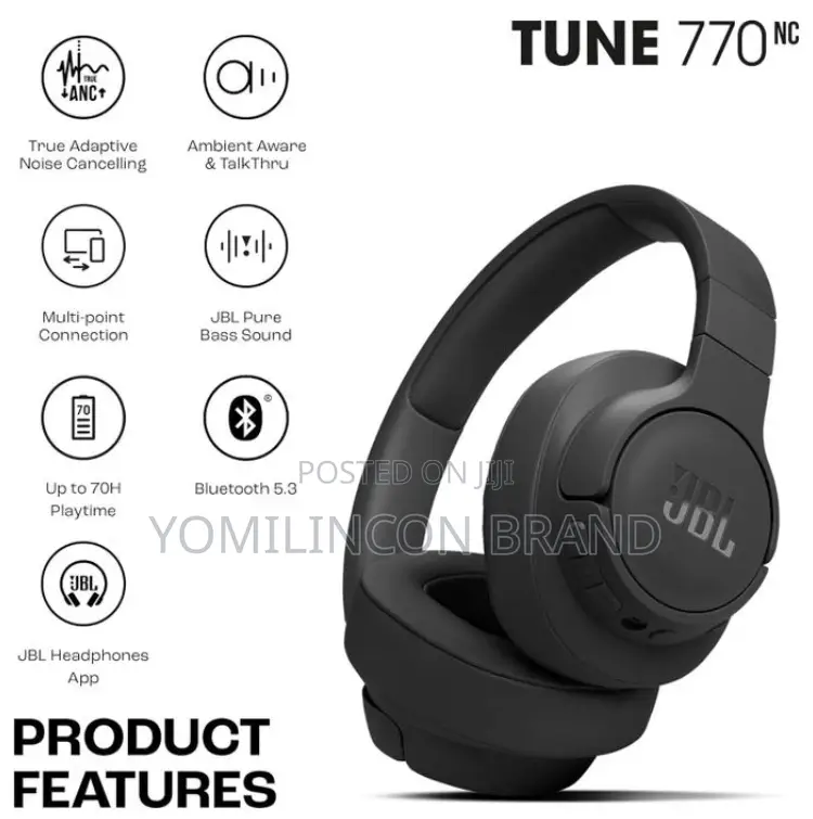 JBL Tune 770nc - Adaptive Noise Cancelling