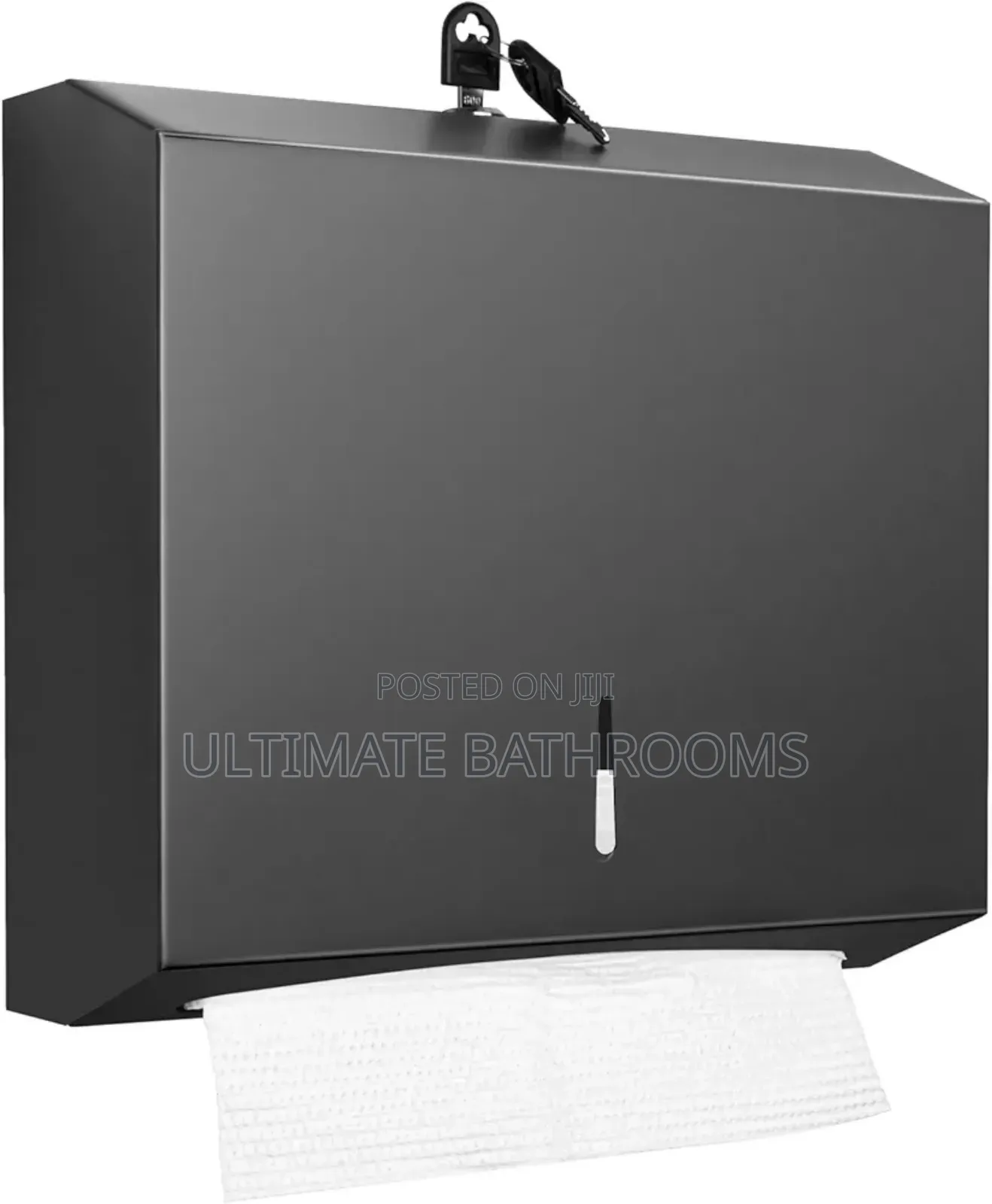 304 Black Stainless Steel Serviette Paper Towel Dispenser