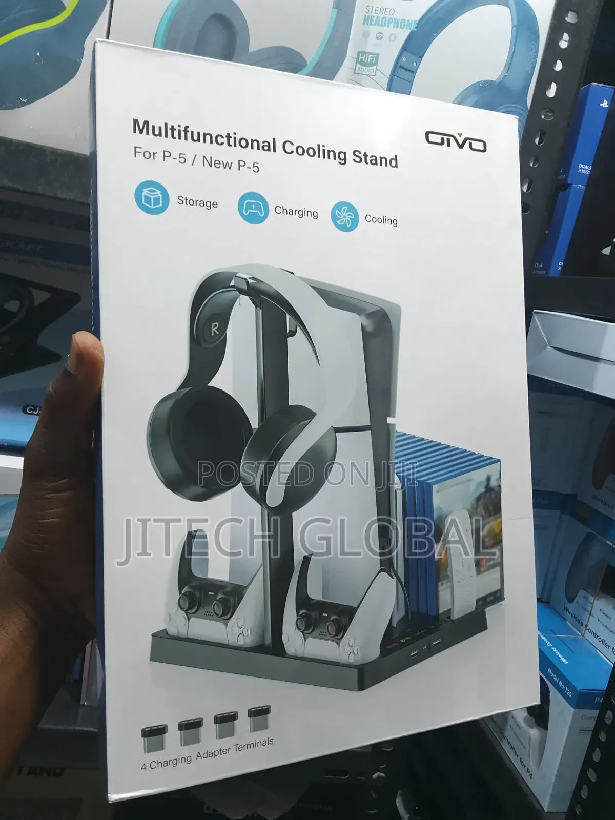 Ps5 Multifunctional Cooling Stand for Fat