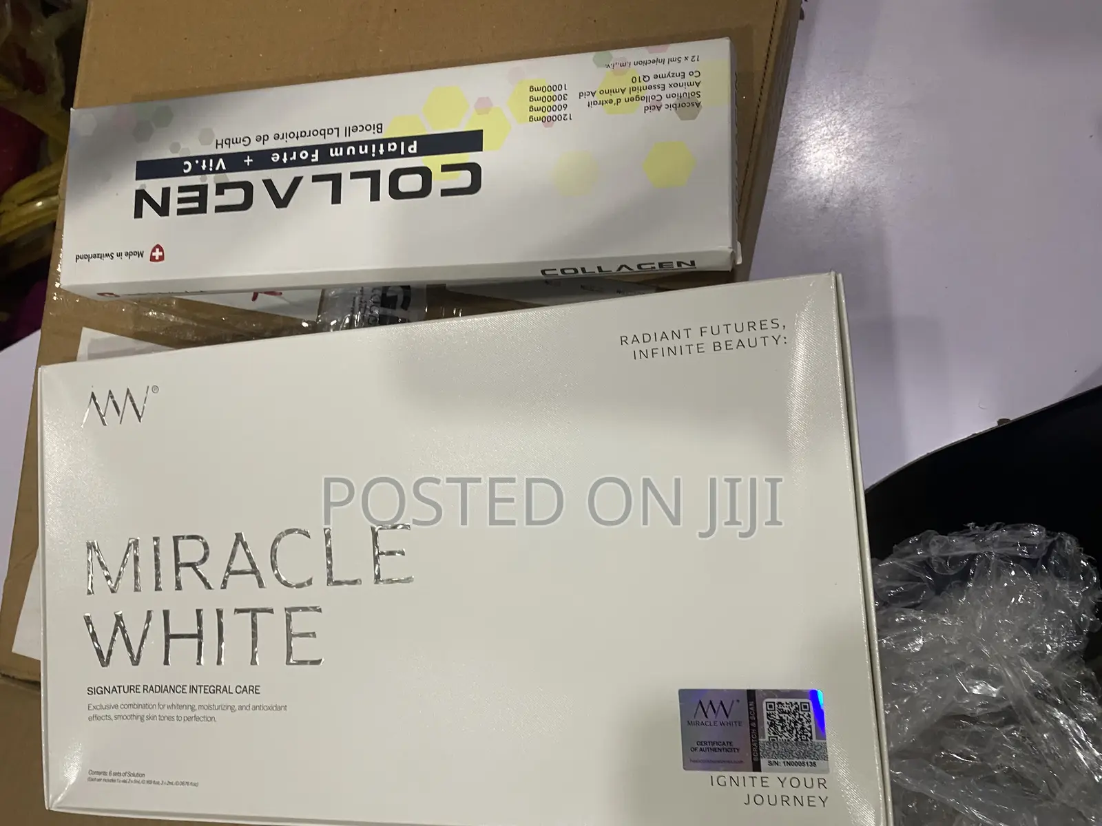 Miracle White and Collagen Whitening Injection
