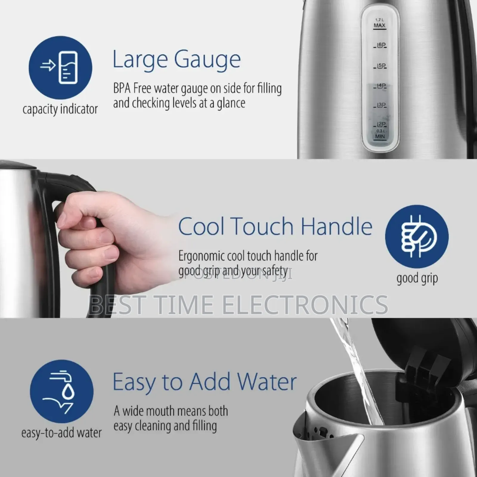 Original Russell Hobbs 1.7ltrs Quite Boil Jug